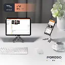 Porodo Aluminum Alloy Mobile Stand - Silver
