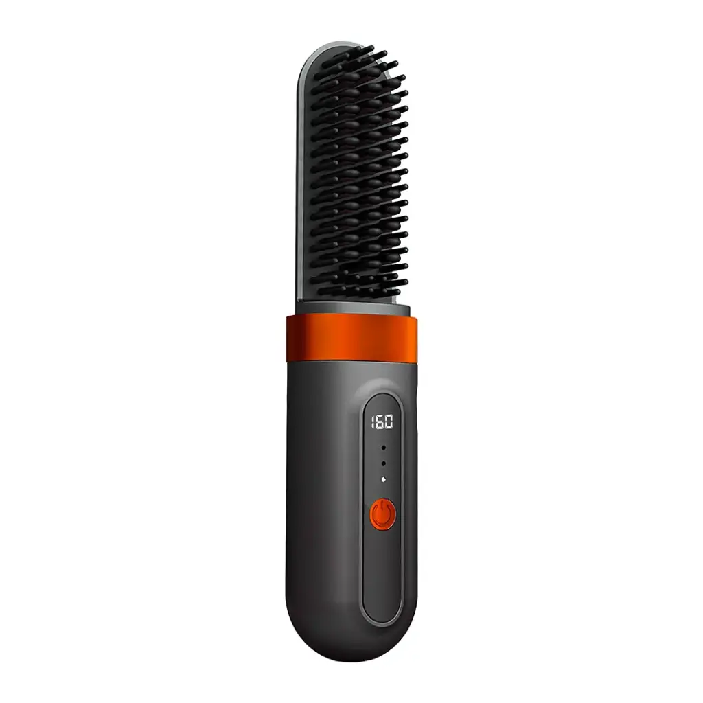 Porodo Lifestyle Portable Heated Styling Brush - Black