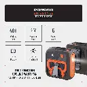 Porodo Lifestyle Multifunction Cooling Waist Fan - Brown/Orange