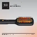 Porodo Lifestyle Electric Heated Hair Straightener Brush - Black