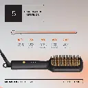 Porodo Lifestyle Electric Heated Hair Straightener Brush - Black