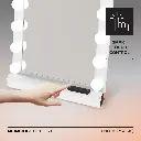 Porodo Lifestyle Hollywood Vanity Lighted Mirror - White/Rose Gold