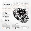 Porodo Chrono Steel Smart Watch - Silver
