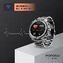 Porodo Chrono Steel Smart Watch - Silver