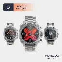 Porodo Chrono Steel Smart Watch - Silver