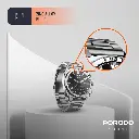 Porodo Chrono Steel Smart Watch - Silver