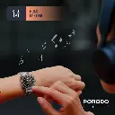 Porodo Chrono Steel Smart Watch - Silver