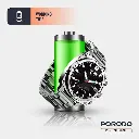 Porodo Chrono Steel Smart Watch - Silver