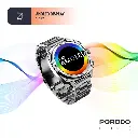 Porodo Chrono Steel Smart Watch - Silver