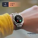 Porodo Chrono Steel Smart Watch - Silver
