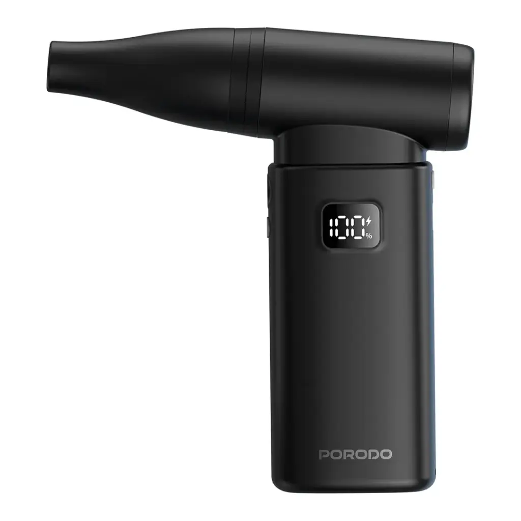 Porodo Lifestyle 2-in-1 Handheld Vacuum & Air Duster - Black