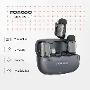 Porodo Wireless Lavalier Microphones Lightning - Black