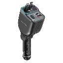 Porodo 65W Car Charger Dual Retractable Cable - Black