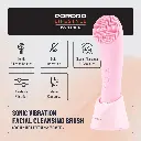 Porodo Lifestyle Sonic Vibration Facial Cleansing Brush - Pink