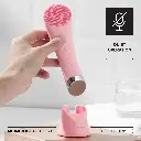 Porodo Lifestyle Sonic Vibration Facial Cleansing Brush - Pink