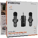 Porodo Audix Elite 3 In 1 Lavalier Microphone - Black