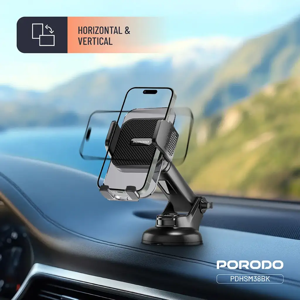 Porodo 3-in-1 Mount Kit Multi Functional Phone Holder