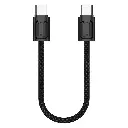 Porodo Chargeloop Keychain Data Cable USB-C to USB-C - Black