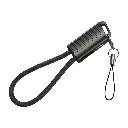 Porodo Chargeloop Keychain Data Cable USB-C to USB-C - Black