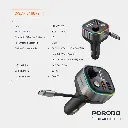 Porodo Audio Boost Bluetooth FM Transmitter - Dark Gray