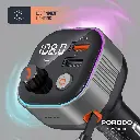 Porodo Audio Boost Bluetooth FM Transmitter - Dark Gray