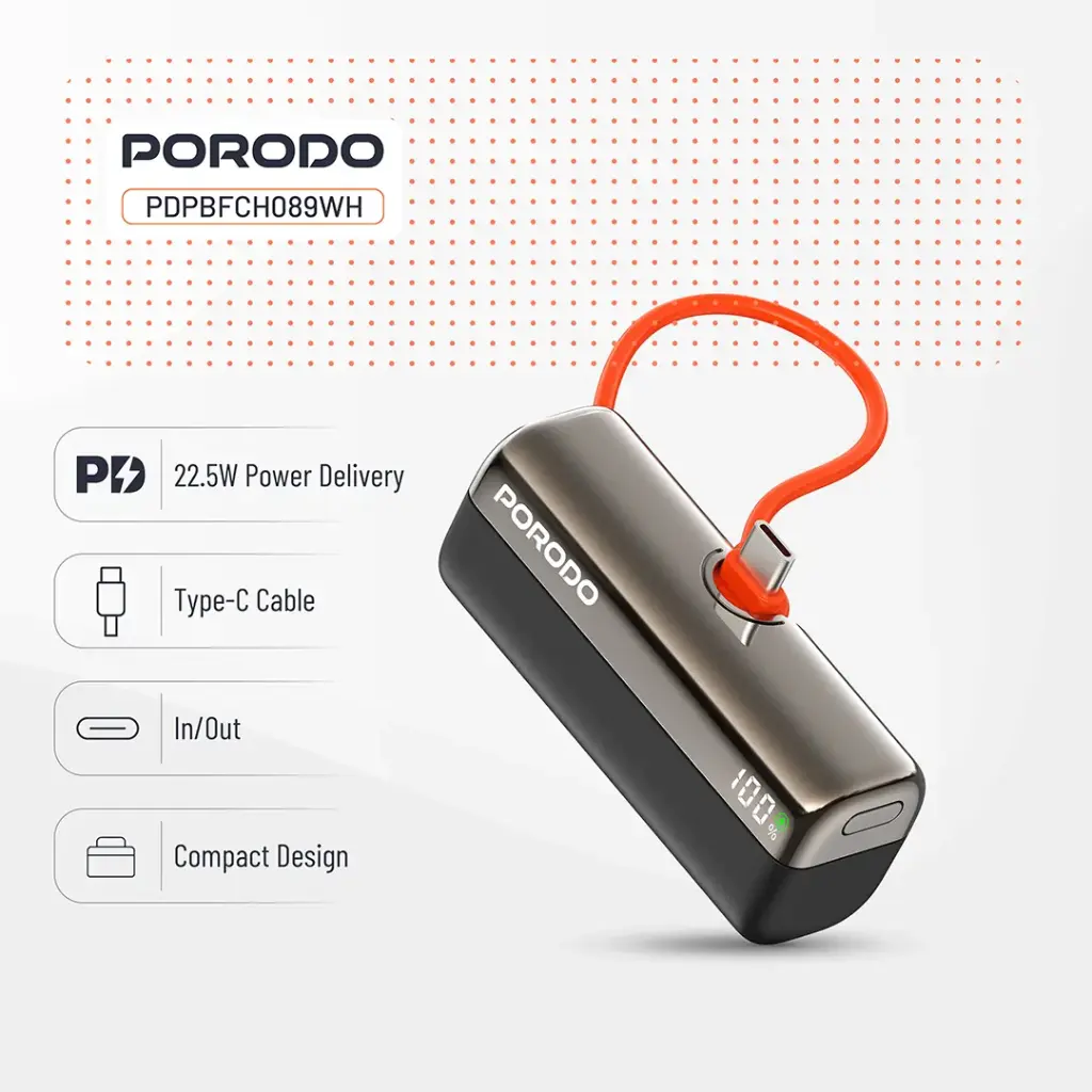 Porodo Pocket Volt 5000mAh Power Bank