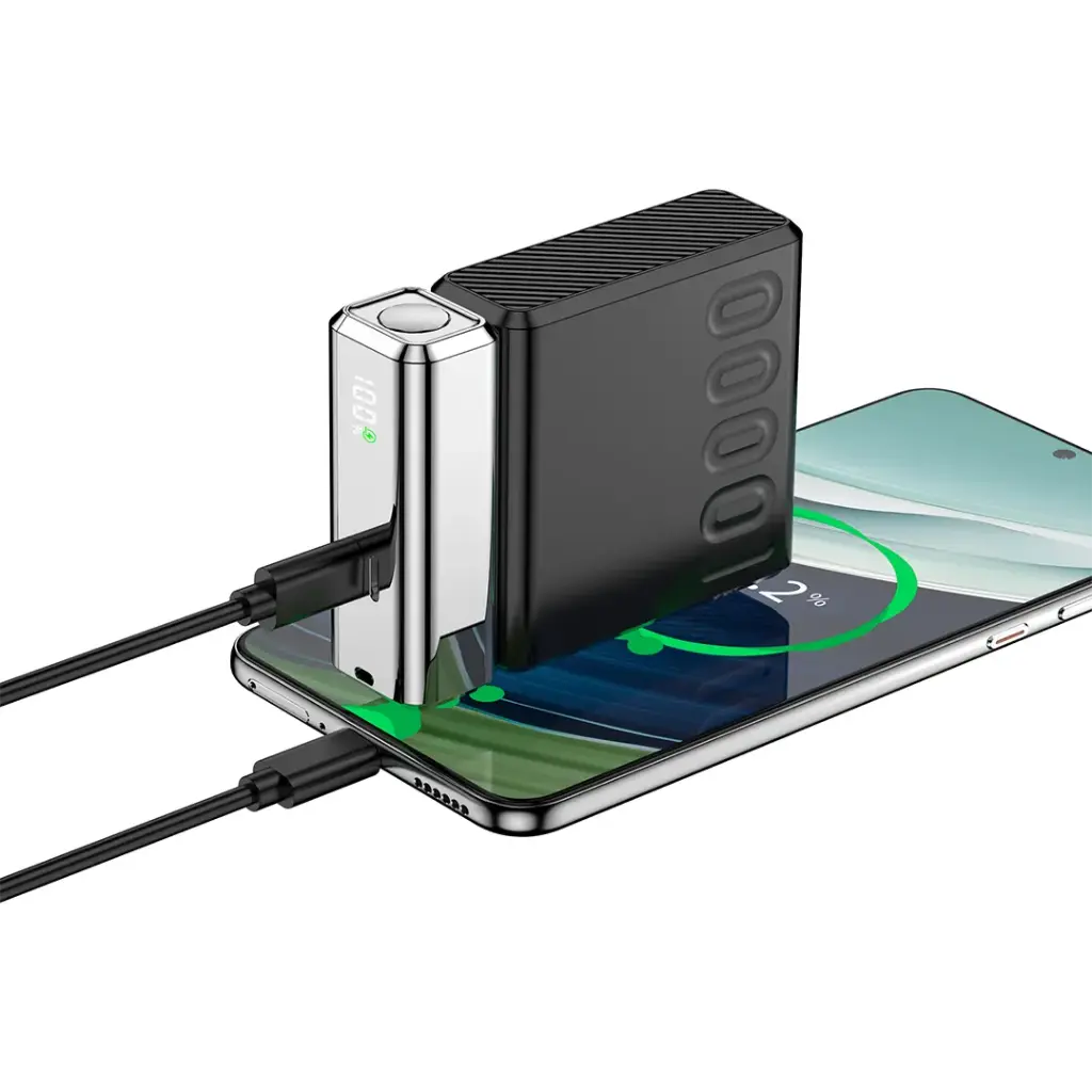 Porodo Chrome Volt 10000mAh Power Bank - Black
