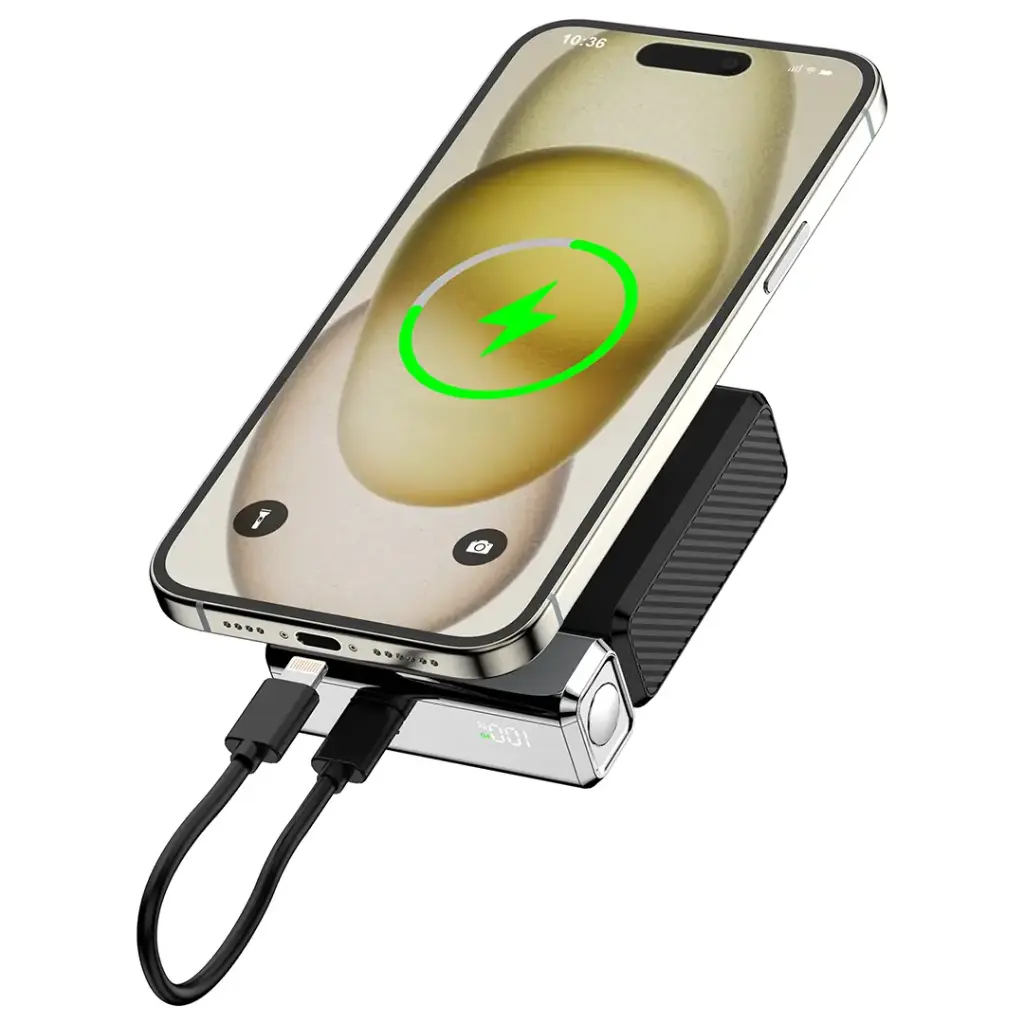 Porodo Chrome Volt 10000mAh Power Bank - Black