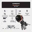 Porodo Lifestyle Suncharge Outdoor Solar Fan - Black & Orange