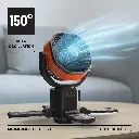 Porodo Lifestyle Suncharge Outdoor Solar Fan - Black & Orange