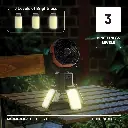 Porodo Lifestyle Suncharge Outdoor Solar Fan - Black & Orange