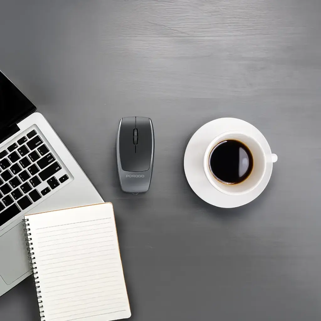 Porodo Wireless Mouse 1600DPI with Card Reader
