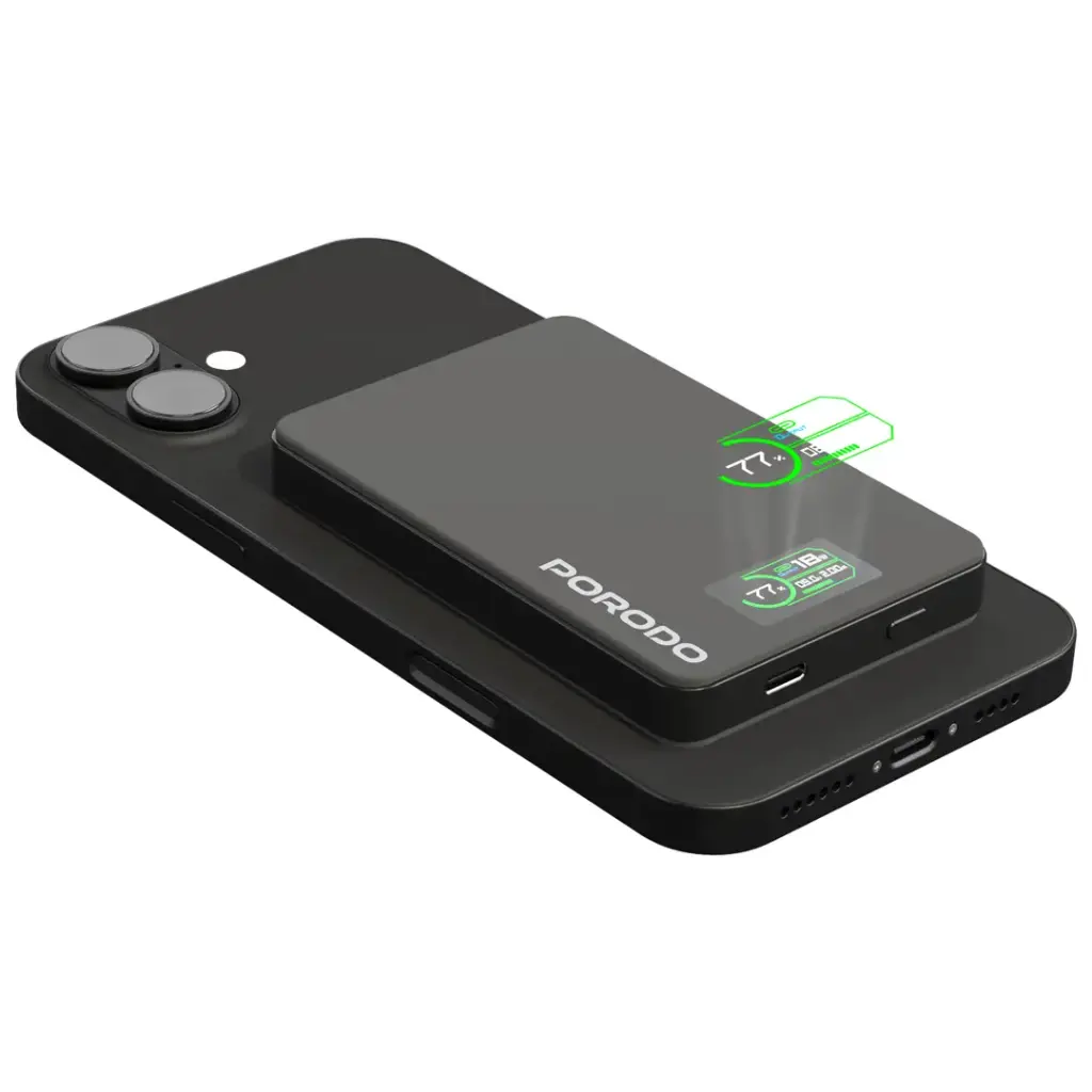 Porodo 10000mAh MagSafe Power Bank - Dark Gray
