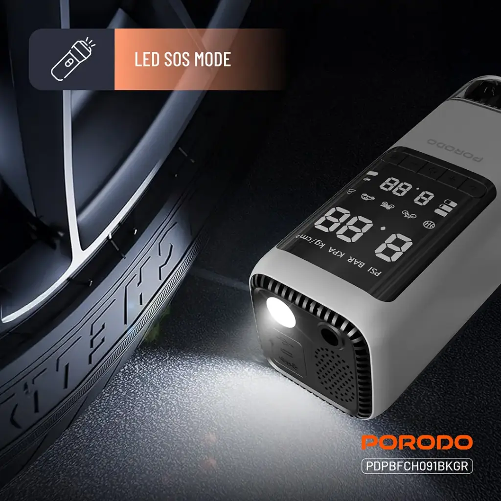 Porodo 6-in-1 Multi Function Power Tool - Black Gray