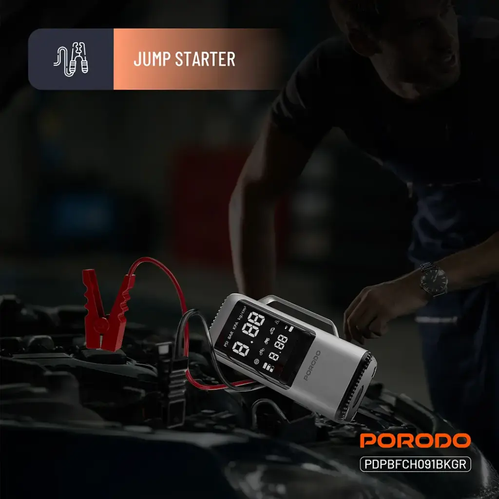 Porodo 6-in-1 Multi Function Power Tool - Black Gray