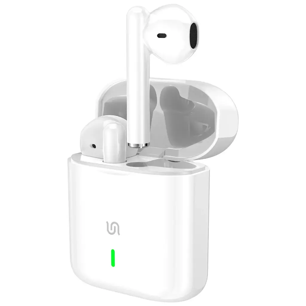 Porodo Soundtec Popwave True Wireless Deep Bass Earbuds - White