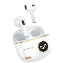 Porodo Blue Pop Tune True Wireless Deep Bass Earbuds - White