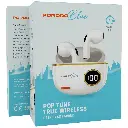 Porodo Blue Pop Tune True Wireless Deep Bass Earbuds - White