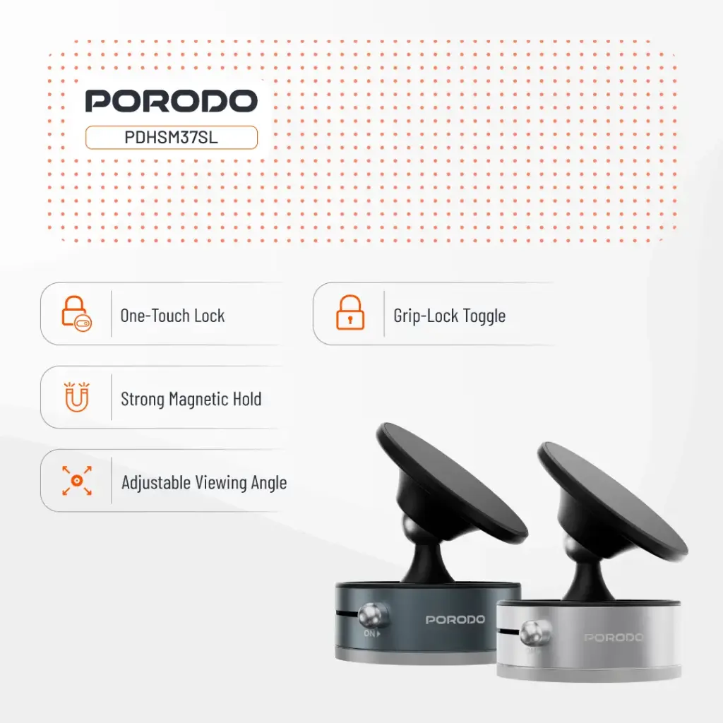 Porodo Multi-Surface MagSafe Phone Mount