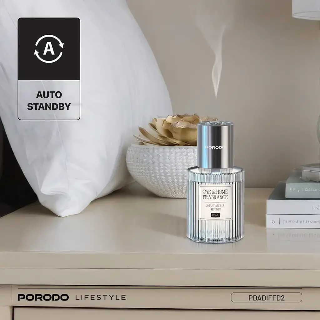 Porodo Lifestyle Grasse Smart Aroma Diffuser - Clear