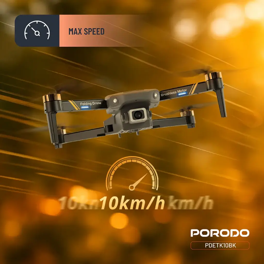 Porodo Aero View Drone - Black (5).webp