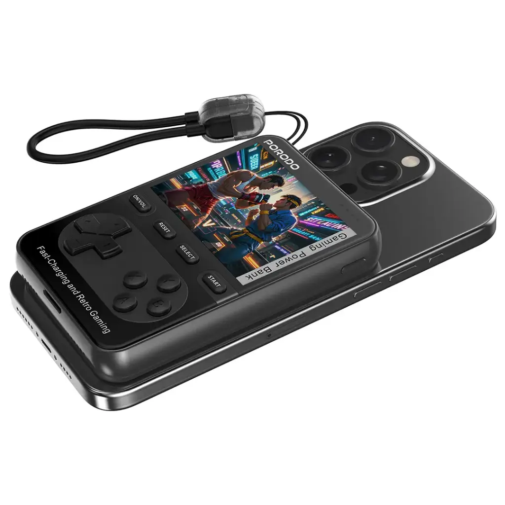 Porodo Arcadevolt 10000mAh MagSafe Power Bank - Black (4).webp