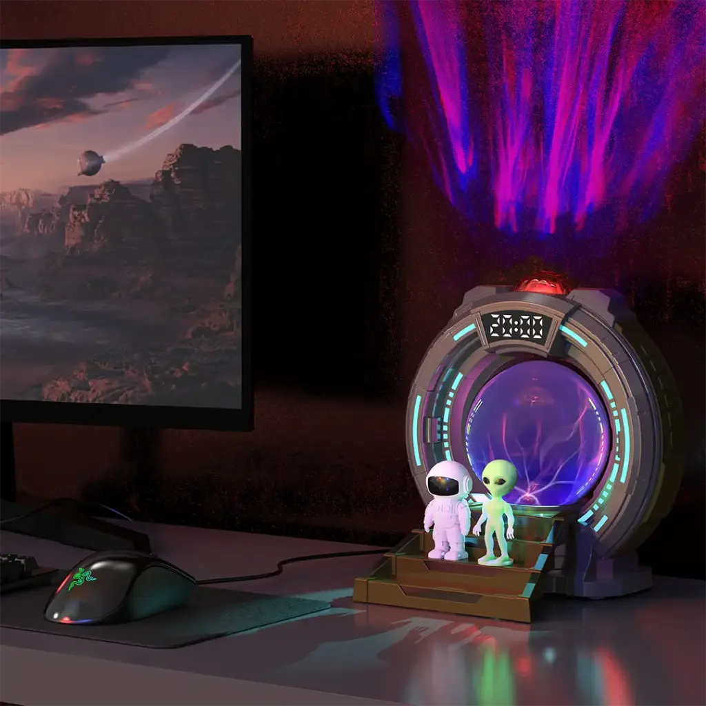 Porodo Lifestyle Stargate Lamp Alien Projection Light - Dark Gray (2).webp