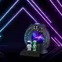 Porodo Lifestyle Stargate Lamp Alien Projection Light - Dark Gray (3).webp