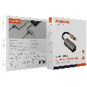 Porodo AudioLink Duo Lightning + 3.5mm Jack Audio and Charge Splitter - Black & Orange.webp