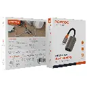 Porodo AudioLink Duo USB-C Interface Audio and Charge Splitter - Black & Orange.webp