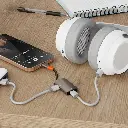 Porodo AudioLink Duo USB-C Interface Audio and Charge Splitter - Black & Orange (3).webp