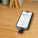 Porodo Lightning OTG TF Card Reader - Black.webp