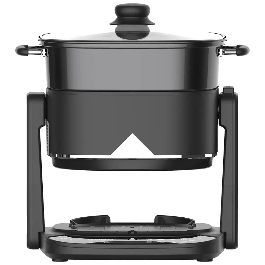 Porodo Lifestyle Quick Flip 3-In-1 Air Fryer  Grill  Hot Pot 4.5L - Black (8).webp