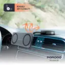 Porodo Vacuum & Adhesive Magnetic Car Mount - Black (1).webp